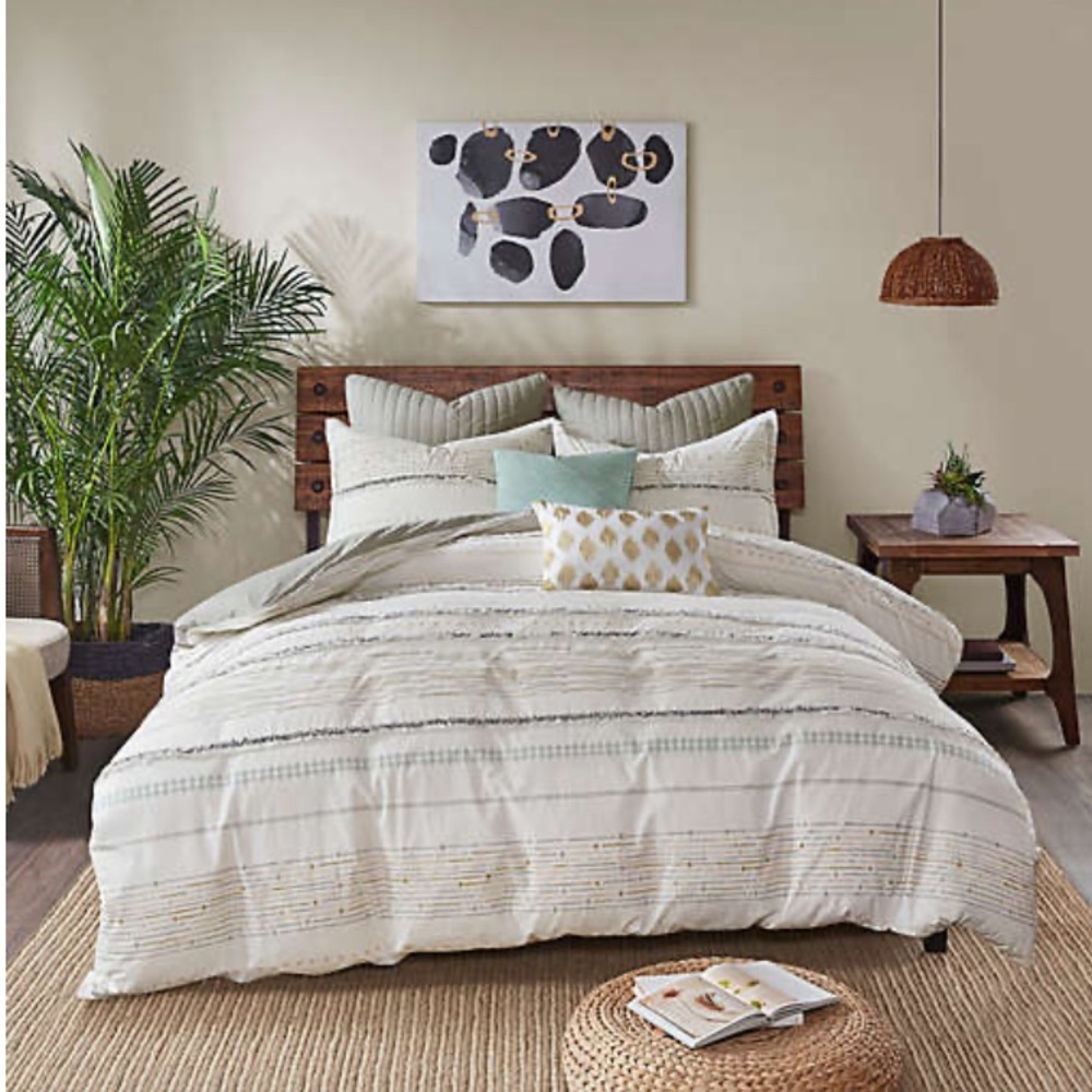 INK+IVY Nea Shabby Chic 3Pcs Comforter Set - FULL/QUEEN - NEW